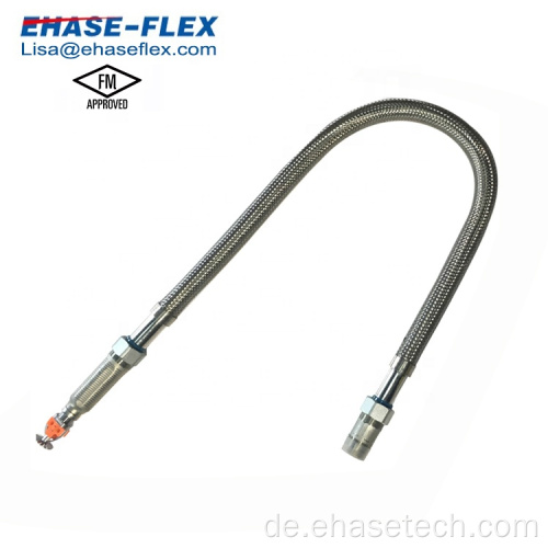 Edelstahl Metallic Fire Flexible Sprinklerschlauchleitung